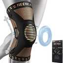 NEENCA Copper Knee Brace for Knee Pain, Knee Support with Patella Pad & Side Stabilizers, Compression Knee Sleeve for Sport, Workout, Arthritis, ACL, Joint Pain Relief, Meniscus Tear XL