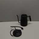 Bodum 34oz Bistro Gooseneck Electric Water Kettle, Pour Over Coffee & Tea, Stainless Steel, Matte Black