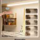 MYPLUS 2Pcs 36 Inch Under Cabinet Lights with Hand Wave, Under Counter Lighting 4000K Natural White,Dimmable,Plug and Play,LED Lights for Kitchen Cabinet, Cupboard, Closet, Desk