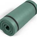 Tone Fitness 1" Extra Thick Yoga Mat, Exercise & Pilates Mat with Strap