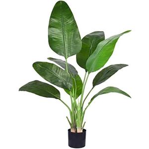 Artificial Bird of Paradise - Fake Plants Indoor Faux Tropical Palm Potted Dypsis Lutescens for Home Office Decor Housewarming (6FT-1Pack)