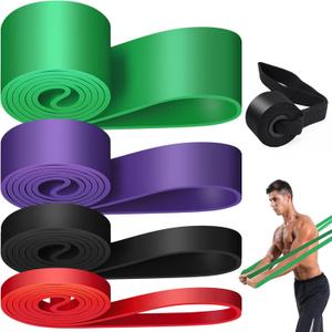 Resistance Band,Pull Up Assistance Bands, Workout Bands, Exercise Bands, Resistance Bands Set for Working Out with Door Anchor,Physical Therapy, Shape Body, Men and Women (set1 ( 0.3-1.3in ))
