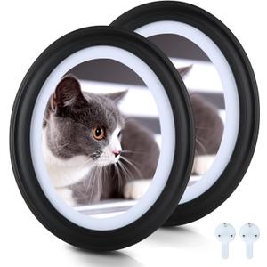 SENENQU 2 Pack Black Ovals Picture Frames 8x10 Classic Oval Photos Frames with Mounting Screws and Hooks, 8 by 10 Oval Wall Picture Frame Photo Frame for Home Decor, Photos Gallery