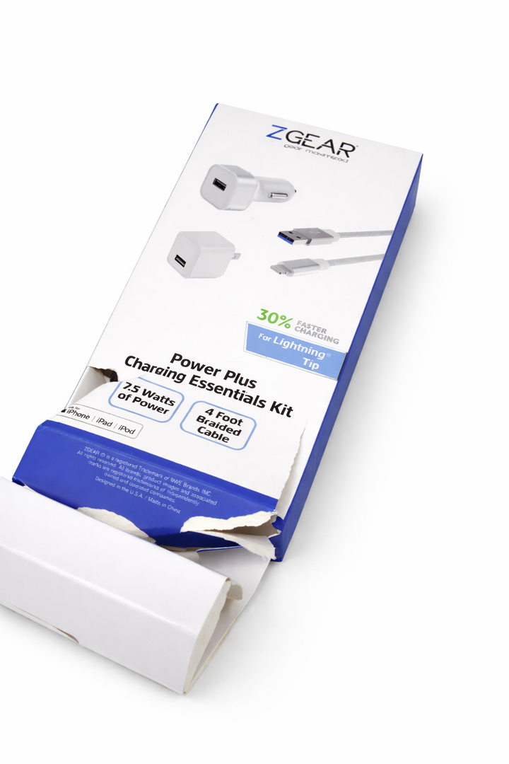 ZGEAR 3PC 1,5A 8 Pin Cable Car Wall Charger 