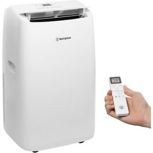 Westinghouse 14,000 BTU Air Conditioner Portable For Rooms Up To 700 Square Feet, Portable AC with Home Dehumidifier, Smart App, 3-Speed Fan, Programmable Timer, Remote Control, Window Kit, White