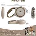 OUTnWILD Retractable Dog Leash - Tangle-Free 360 Design with Anti-Slip Handle | 16 ft Strong Nylon Tape | One Touch Quick-Lock Braking System | for Small/Medium Breeds/Pets Up to 44lbs. (Khaki, M)