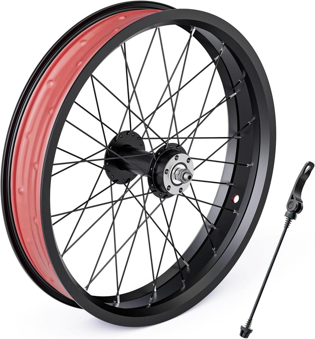 20/26×4.0" Fat Tire Bike Front Wheel,36H Aluminum Rim,13G Spoke (26 inch)