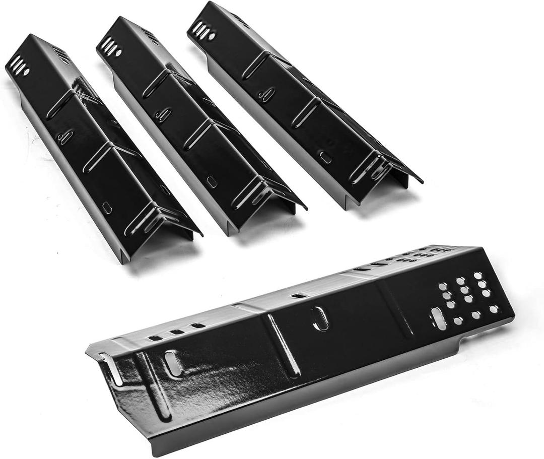 Uniflasy Grill Heat Plate Replacement for Dyna-Glo DGH450CRP, Heat Plates for Dyna-Glo 4 Burner Grill, Porcelain steel Heat Plate, 4 Pack