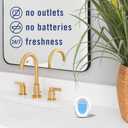 Febreze Bathroom Air Freshener, Odor-Fighting, Plug In Alternative, Air Fresheners for Home and Bathroom and Kitchen, Closet Air Fresheners, Refresh & Energize Scent, 4 Count