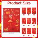 27 Sheets Chinese New Year Stickers Lunar New Year Stickers Year of The Horse 2026 Self Adhesive Stickers Spring Festival Decals Stickers for Happy Chinese New Year Decorations Party Supplies