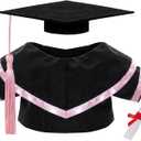 Graduation Doll Clothes Class of 2026 Plush Stuffed Animal Outfit Pet Dog Doll Cap and Gown Fits 12" Doll Bear for Graduation Day Gifts