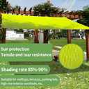 Garden Shade Canopy Pergola Shade Cover Sun Screens for Patio Rectangle Sun Shade Sail Greenhouse Shade Cloth Solar Screen Fabric Sun Shade Netting Mesh,6.56 * 9.84FT