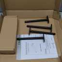 4pcs Wall Shelf Brackets Heavy Duty Floating Shelf Bracket Hidden,Invisible Black Shelving Brackets Decorative Floating Shelf Hardware Heavy Duty,Metal Shelf Support Bracket(6"-4pcs)