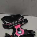 PoyPet No Pull Dog Harness, No Choke Front Lead Dog Reflective Harness, Adjustable Soft Padded Pet Vest with Easy Control Handle for Small to Large Dogs (Pink, Medium)