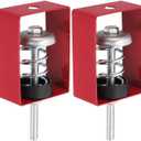 PATIKIL Ceiling Spring Vibration Isolator Hangers, 4 Pack 44lbs Mechanical Vibration Damping Mounts Anti Vibration for A/C Air Processor Bedroom Theater Studio,(XHS) Red
