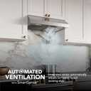 Broan-NuTone Glacier 36-Inch 490 MAX Blower CFM 1.0 Sones Stainless Range Hood