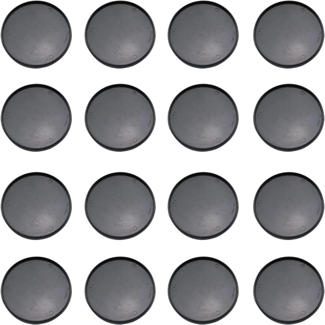 12PCS Bookbinding Discs 2 inch Plastic Loose Leaf Folding Tray Buckles Planner Binding Rings for Organising Loose Leaf Scrapbooking Memo Filing Paper Documents Black