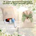Windyun 30 Pcs Small Burlap Gift Bags with Sage Green Bow, 6x4 Inch Rustic Boho Drawstring Favor Pouches, Reusable Linen Gift Bags for Wedding Bridal Shower Baby Shower Birthday Party Favors