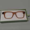 LOOK OPTIC Cosmo Reader-Lightweight Full Magnification Reading Glasses with Scratch-Resistant Anti-Reflective Lenses (Champagne)