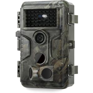 GardePro A3S Trail Camera (Non-Cellular, Non-WiFi), Enhanced Low-Light Performance, 64MP Photo & 1296P HD Video, 0.1s Trigger, 100ft No-Glow Night Vision, Motion Activated Wildlife Camera