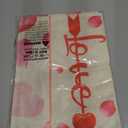 Valentine's Day Table Runner, 13x72 Inch Red and Pink Hearts Pattern Valentine Tablecloth Seasonal Table Cover for Anniversary Party Home Kitchen Decoration