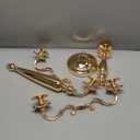 Vincidern 28'' Tall 5 Arm Candelabra Gold Taper Candle Holder Centerpieces for Wedding Table Decoration, Party, Halloween, Christmas, Event Candelabra