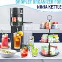 Pod Holder for Ninja Thirsti Pods, 360 Rotating15-Flavor Storage Holder for Ninja Thirsty Drink System Pod Organizer for Ninja Thirsty Flavor Pods,Water Flavoring Black