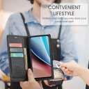 Wallet Case for Samsung Galaxy S24 Plus/S24+,RFID Blocking Credit Card Holder,PU Leather Folio Flip Kickstand Protective Shockproof Cover for Galaxy S24 Plus (Black, for S24 Plus/S24+ - 6.7")