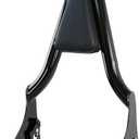 YHMOTO Detachable Sissy Bar Passenger Backrest 22" Inch Rear Pad Fit for Harley Touring Models 2009-2022 Road King Ultra CVO Limited Street Glide Road Glide Electra Glide (Black) (Black Backrest Sissy Bar)