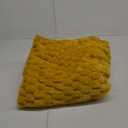 NEWCOSPLAY Super Soft Throw Blanket Mustard Yellow Premium Silky Flannel Fleece 3D Clouds Stylish Jacquard Lightweight Bed Blanket All Season Use 350GSM (Mustard Yellow, Throw (50"x60"))