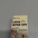 Cahomo Linen Repair Tape 4x79 inch, Self Adhesive Fabric Patches, Linen Patch Tape Kit, Fabric Repair Tape for Couch Sofas, Headboards, Chairs, Pillows, Curtains, Couches - Medium Grey