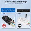 WLED Controller with Mic,5-24V ESP32 LED Strip Lights Controller Webserver Control (WS2812B,WS2811,SK6812) LEDs,SPI Based Chipsets WS2801 APA102,Remote Light Control