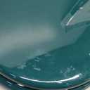 Dark Green Round Toilet Seat Natural Wood Toilet Seat with Zinc Alloy Hinges, Easy to Install also Easy to Clean, Scratch Resistant Toilet Seat by Angol Shiold (Round, Dark Green)