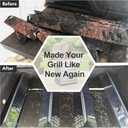 Hiorucet DGF493BNP Drip Pan Replacement Parts, Adjustable 24''-30'' Grill Grease Tray, Grid Cooking Grates and Heat Plate Tent Shields for Dyna Glo DGF493BNP Parts, Backyard Grill BY13-101-001-12.
