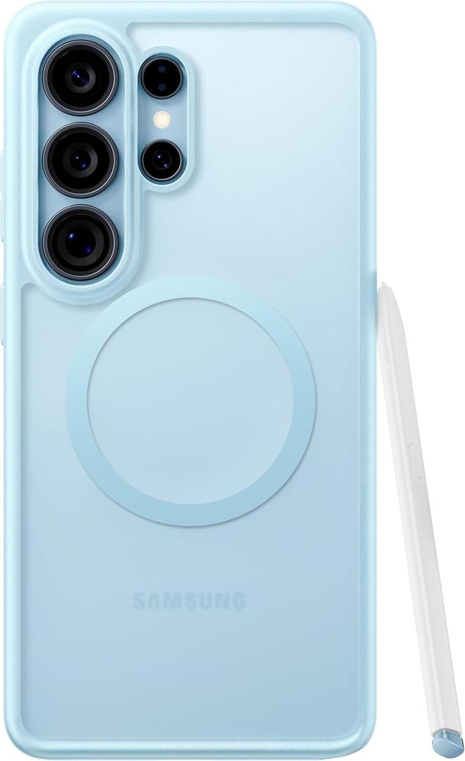 TORRAS Magnetic Shockproof for Samsung Galaxy S25 Ultra Case, Fit for MagSafe, 4X Military Grade Protection, Translucent Slim Case for Samsung S25 Ultra Case AntiFingerprint AntiScratch, Blue
