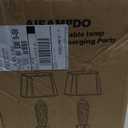 27" Rustic Table Lamps Set of 2 for Living Room with USB A+C Ports, Vintage Nightstand Bedroom Lamp with Hollow Nightlight