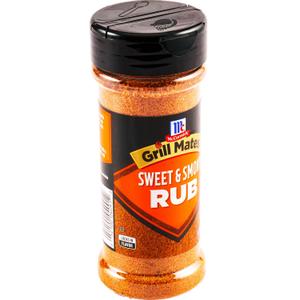 McCormick Grill Mates Sweet & Smoky Rub, 5.37 oz (5.37 Ounce (Pack of 1)) BB 02/27/26