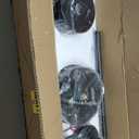 ZMISHIBO 108 Inch Large Ceiling Fans with Remote, High Volume(HVLS) Industrial Ceiling Fan with Reversible DC Motor, 8 Blades, 3 Downrods, Commercial Outdoor Ceiling Fans for Porch/Garage/Shop, Black