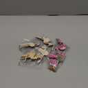 36 Pcs Flamingo Christmas Tree Ornament,Pink Hanging Ornaments Gift Wooden Christmas Tree Decorations with Flax Ropes for Xmas Home Office Party Holiday Decor (Flamingo)