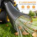 764-05082 Bagger Flex Hose Replacement 8in 3.9FT PVC Leaf Vacuum Hose for Cub Cadet MTD Craftsman Riding Mower Bagger cub cadet bagger 【200mm*1.2m】