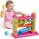 Musical Toys for 1 Year Old Girl Gifts, Bilingual Learning Toys with Music Light, Toddlers Ball Drop Toy 1-2 Yr, 1st First Birthday Gifts, Presents for 1 Year Old Boy Girl, 12-18 Months