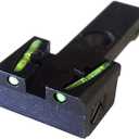 HIVIZ Adjustable Fiber Optic Rear Sight w/LightPipes for Ruger, Smith & Wesson and Glock