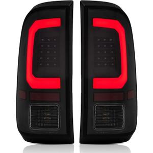 LED Tail Lights Assemble Compatible with1997-2003 Ford F150,1999-2007 Ford F250 F350 Superduty Driver and Passenger Side, Smoke Lens
