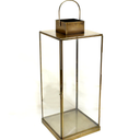 Metal Lantern, Antique Gold