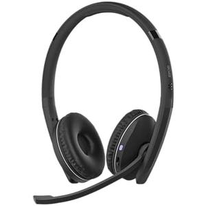 EPOS Adapt 261 - Dual Sided Headset, Wireless, Dual-Connectivity Bluetooth, USB-C Dongle Included, UC Optimized and Microsoft Teams Certified, Black