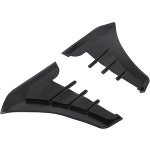 Aramox Side Vent Trim, 2pcs Universal Car Side Vent Trim Decoration Sticker Rubber Shark Gills Gloss Black