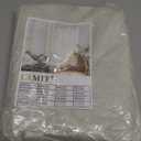 LAMIT 100% Blackout Linen Curtains for Bedroom, 45 Inches Linen Textured Thermal Window Drapes Back Tab and Rod Pocket Panels with White Liner, 2 Panels, 38 x 45 Inch, Stone