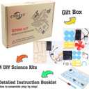 4 in 1 Solar Power & Electric Motor STEM Kits,Science Experiment Projects for Kids Beginners,Electronic Assembly Solar Powered Toy Kit,DIY Educational Engineering Experiments for Boys and Girls