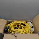 100FT Construction String Lights, 100W 11 Bulbs Work Lights with E26 Base, Construction Lights IP65 Waterproof, 8000LM 6500K Temporary Lighting for indoor Workshop, Mine cave, Job Site