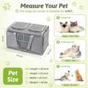 Sedioso Extra Large Cat Carrier for 2 Cats, 24x14x16in Pet Carriers for Cat and Dog Up to 40lbs, All-Sided Large Mesh Cat Carrier with Great Ventilation, Portable Soft Sided Pet Carriers for Traveling